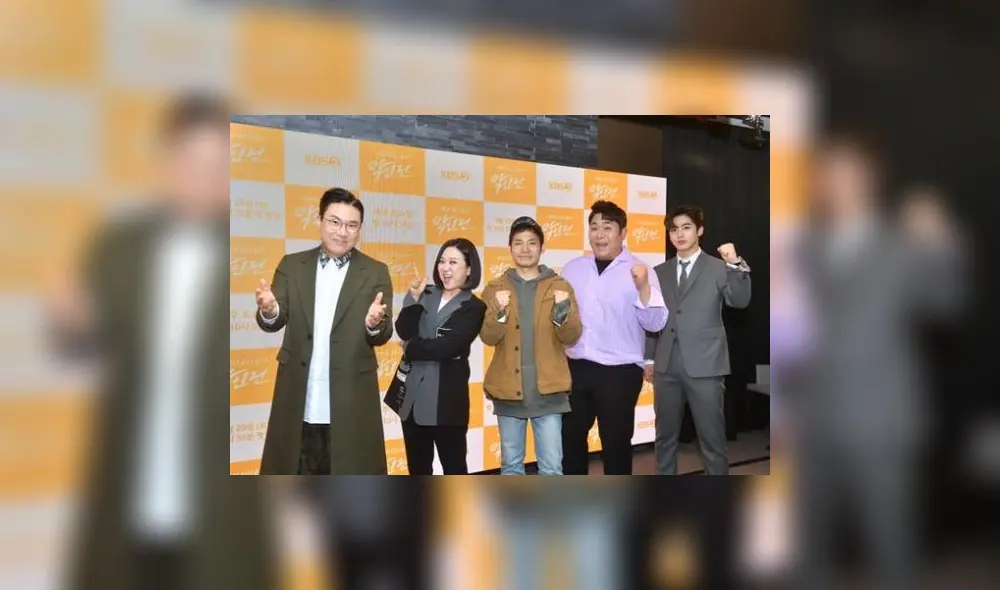 Elenco de Battle of the musicians en rueda de prensa previa al estreno del programa.