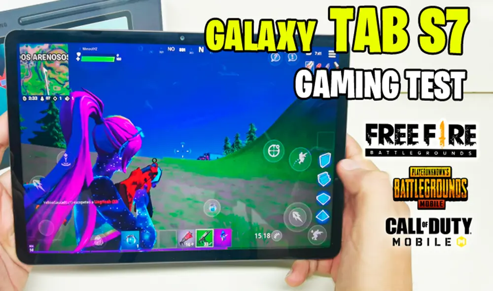 Pusimos a prueba el Galaxy Tab S7 con algunos de los videojuegos más exigentes. Foto: Daniel Robles