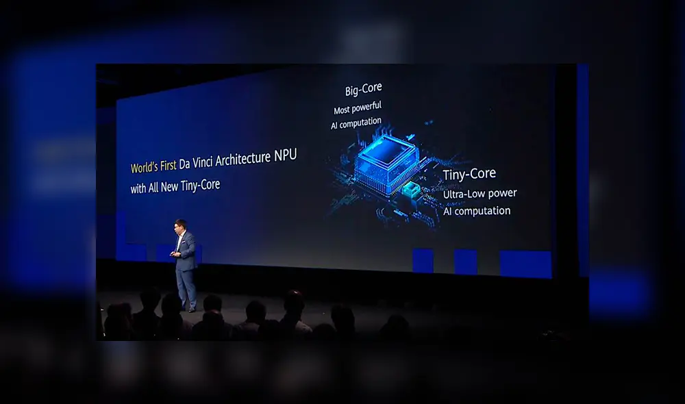 Huawei presentó su nuevo procesador Kirin 990 con módem 5G.