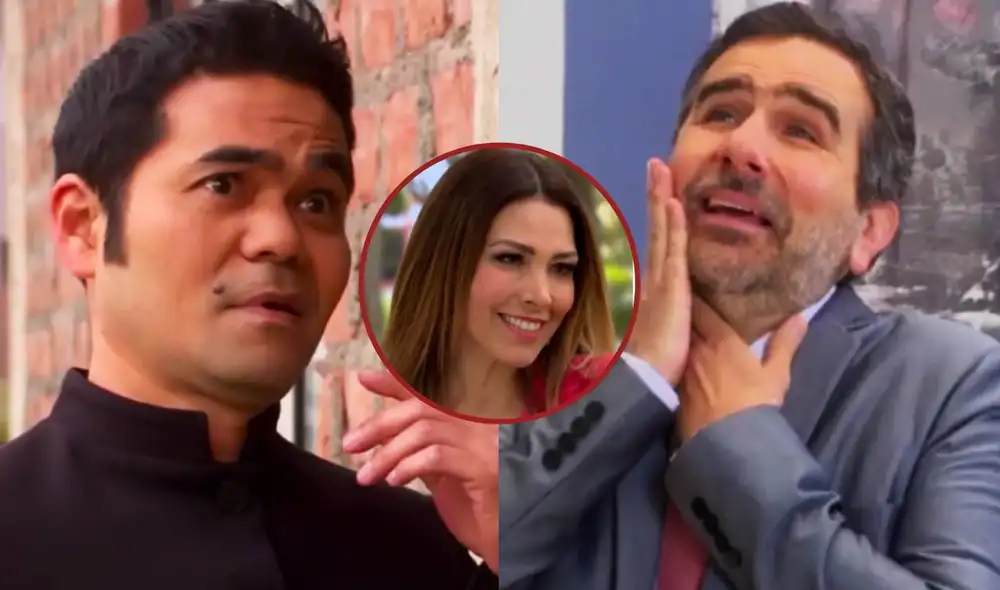 Diego Montalbán, Dalila y Hiro protagonizaron un divertido momento en el capítulo 94 de "Al fondo hay sitio". Foto: composición LR/América TV