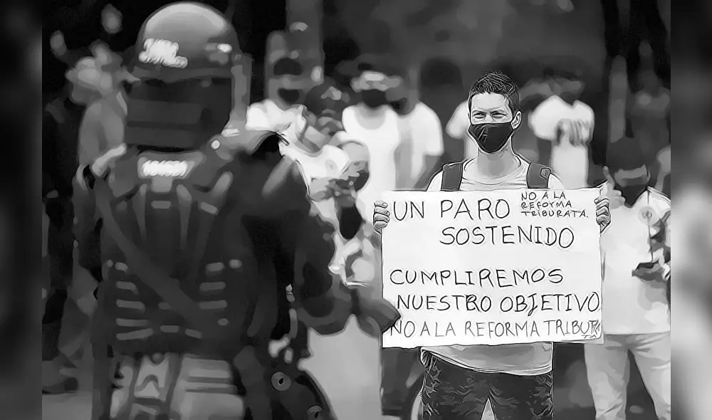 Segunda jornada del paro nacional contra la reforma tributaria de Duque