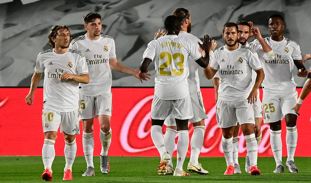 Vinicius Jr. marcó el primer gol del partido entre el Real Madrid y Mallorca por LaLiga Santander. | Foto: AFP