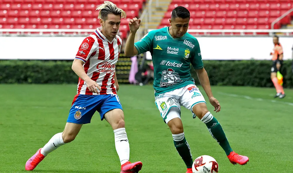 Chivas de Guadalajara y León juegan este miércoles por la ida de los cuartos de final del Torneo Guardianes 2020 de Liga MX. Foto: AFP Chivas de Guadalajara y León juegan este miércoles por la ida de los cuartos de final del Torneo Guardianes 2020 de Liga MX. Foto: AFP