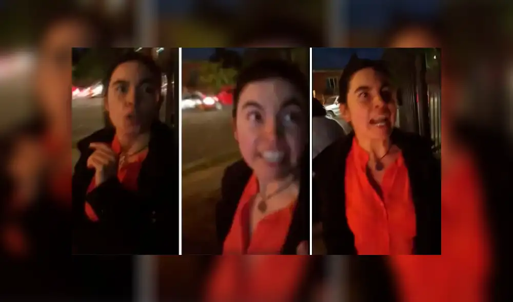 Mujer colombiana humilló a una pareja venezolana que aparentemente se encontraba vendiendo en una zona residencial de Bogotá. (Foto: Captura)