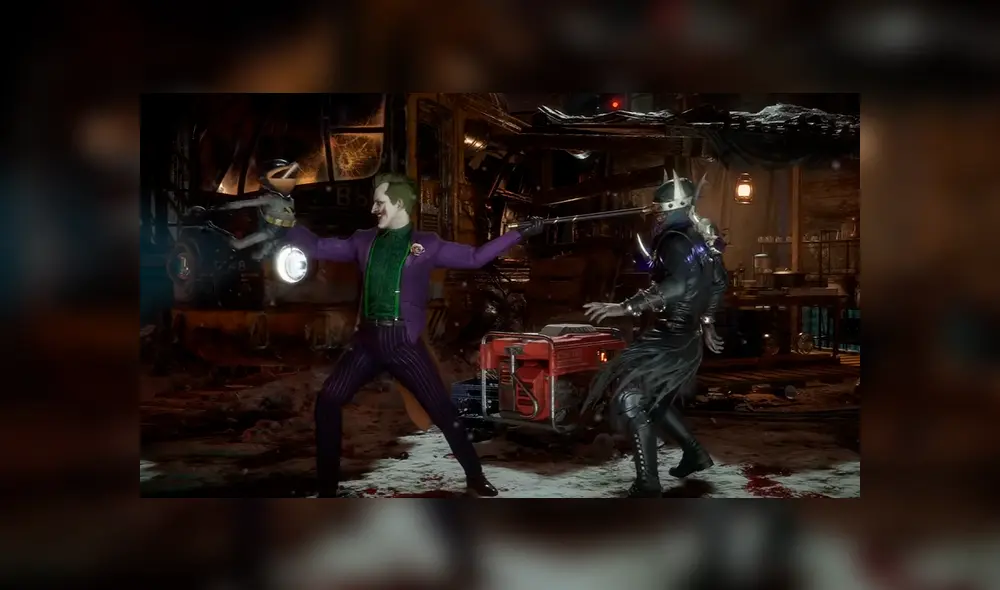Referencia al 'Batman que ríe' en el tráiler del Joker en Mortal Kombat 11. Referencia al 'Batman que ríe' en el tráiler del Joker en Mortal Kombat 11.