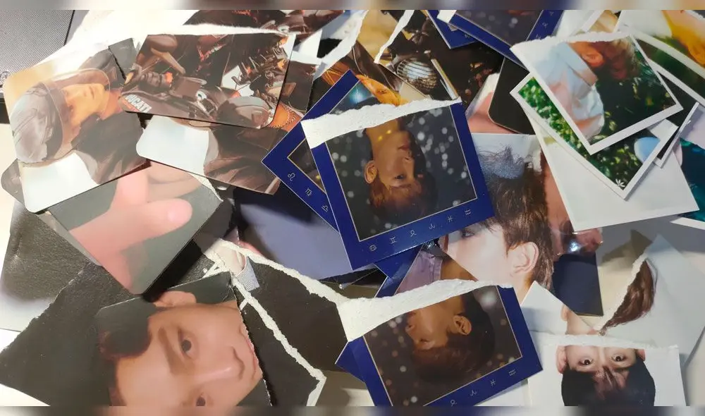 Álbumes, cards y accesorios fueron desgarrados y tachados por los 'fans' antes de ser enviados a la agencia.