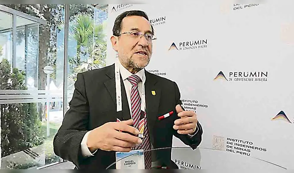 Satisfecho. Miguel Cardozo define a Perumin como un éxito. También confirmó que en el 2021 habrá nuevo cónclave minero. Satisfecho. Miguel Cardozo define a Perumin como un éxito. También confirmó que en el 2021 habrá nuevo cónclave minero.