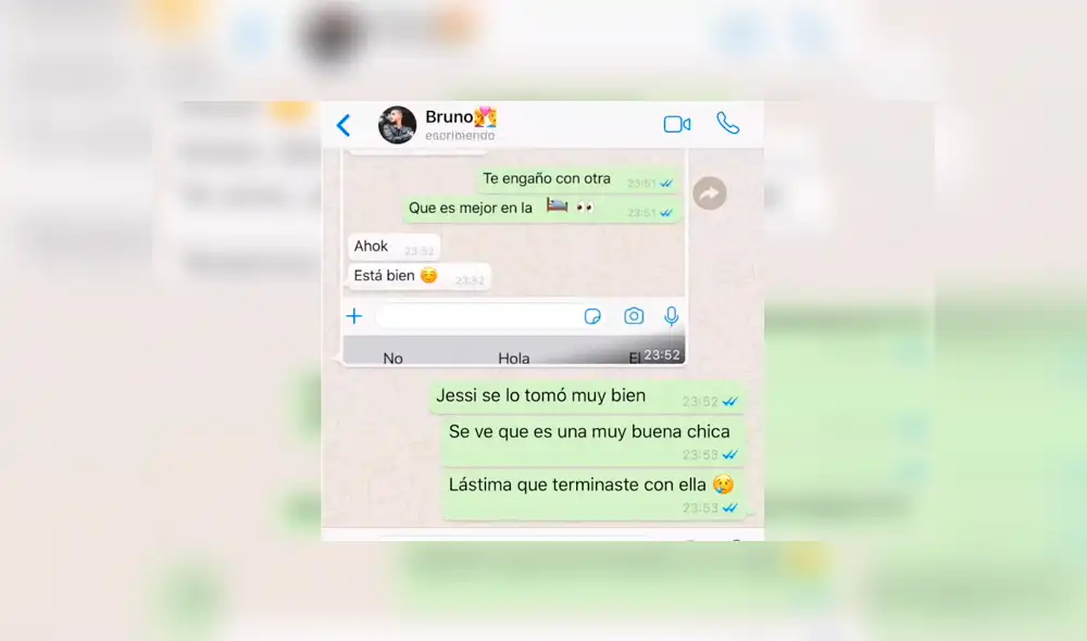 WhatsApp: Joven totalmente ebrio termina revelando oscuro secreto a su novia [FOTOS]