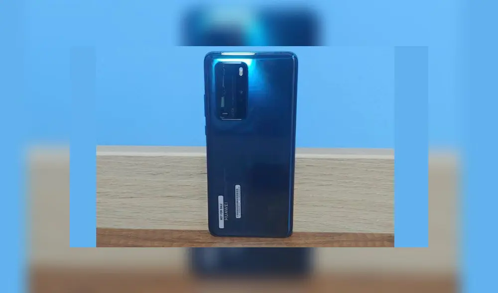 Parte trasera del Huawei P40 Pro.