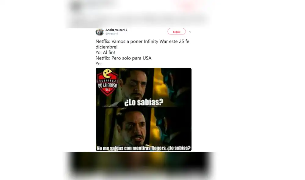 Netflix anunció a Infinity War para su servicio, pero amarga verdad fue revelada