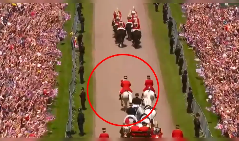 Caballo real pone en aprietos a su jinete en plena boda del príncipe Harry [VIDEO]