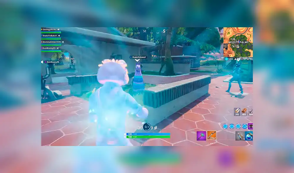 En Oasis Chorreante te convertirás en objetos al azar, que servirán de camuflaje para derrotar a tus enemigos.