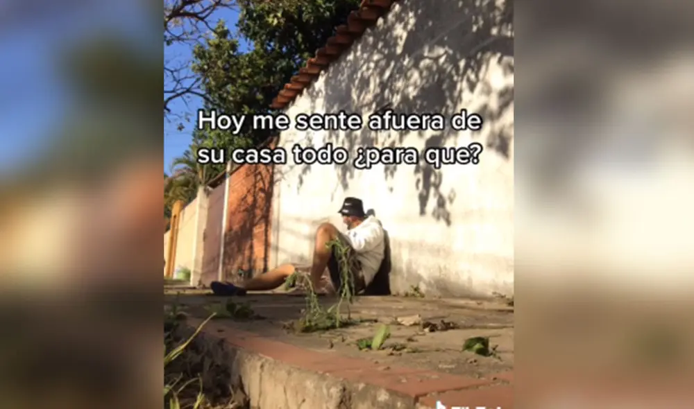 Pese a no poder darle un abrazo a su pequeña, está todos los días cerca de ella. Foto: captura de TikTok Pese a no poder darle un abrazo a su pequeña, está todos los días cerca de ella. Foto: captura de TikTok