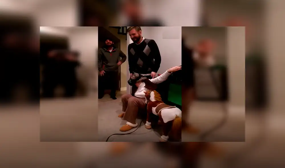 Facebook viral: piden a su abuela que se coloque casco de realidad virtual y resultado hace reír [VIDEO]