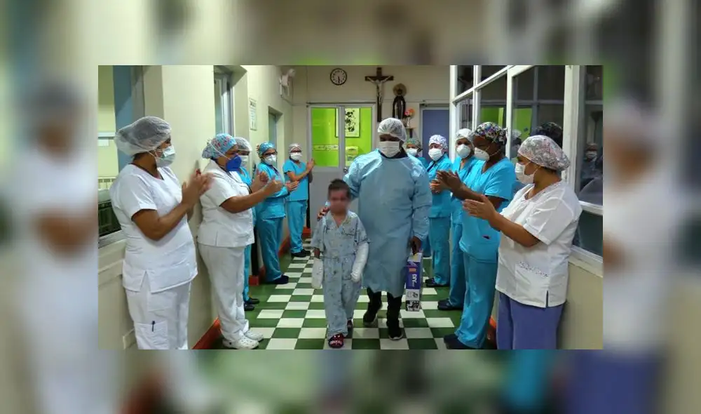 Durante el tiempo que estuvo internado, el pequeño Sergio recibió la atención permanente de un equipo multidisciplinario. (Foto: INSN Breña) Durante el tiempo que estuvo internado, el pequeño Sergio recibió la atención permanente de un equipo multidisciplinario. (Foto: INSN Breña)