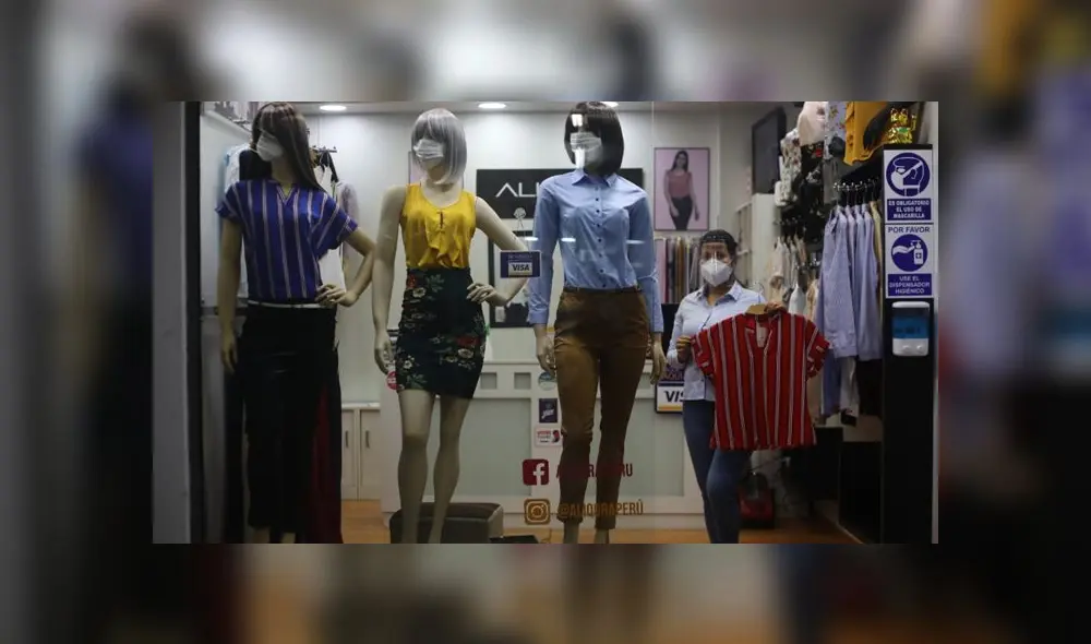 Locales y galerías serán multadas y clausuradas si no cumplen con protocolos y si sus trabajadores no tienen prueba negativa de COVID-19. (Foto: Jorge Cerdán / LaRepública)