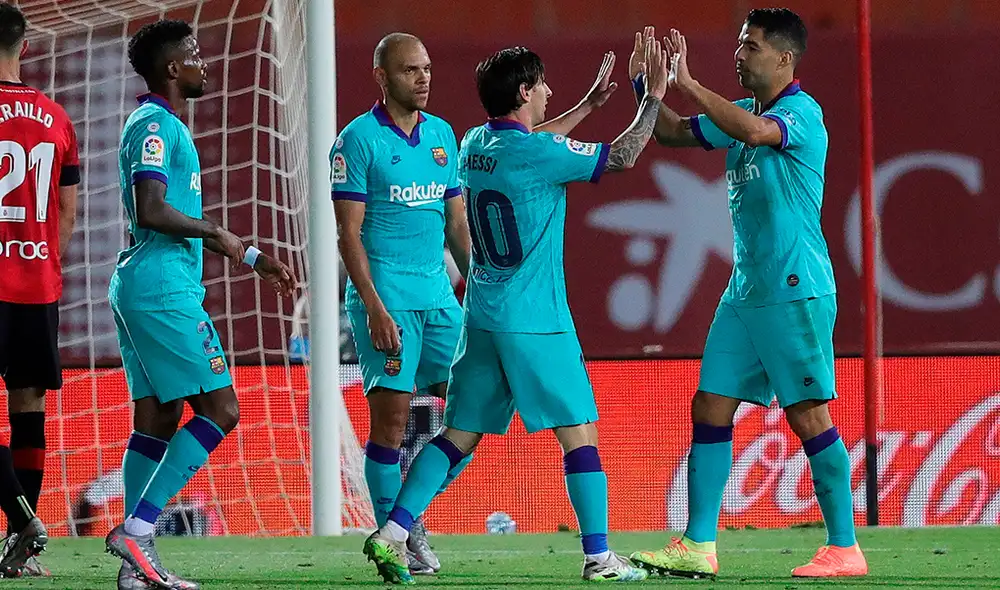 Barcelona aplastó a Mallorca y sigue en el primer puesto de LaLiga Santander. Foto: AFP Barcelona aplastó a Mallorca y sigue en el primer puesto de LaLiga Santander. Foto: AFP