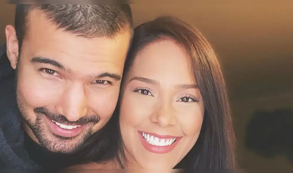 La conductora de televisión compartió un video con inéditas escenas junto al exvocalista de Ádammo.