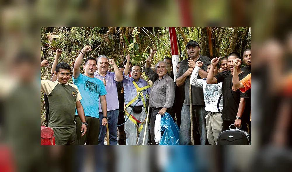 En amazonas. Con Edmundo Cruz, frontera con el Ecuador.