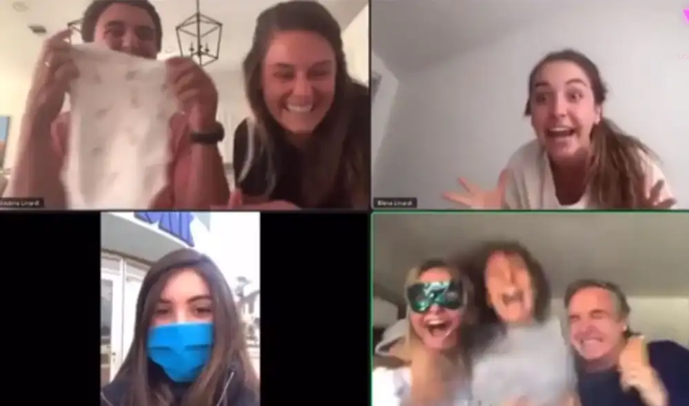 Pese a que permanecen separados a causa del confinamiento, la distancia no fue un obstáculo para compartir uno de los momentos más importantes de esta pareja. Foto: captura de YouTube