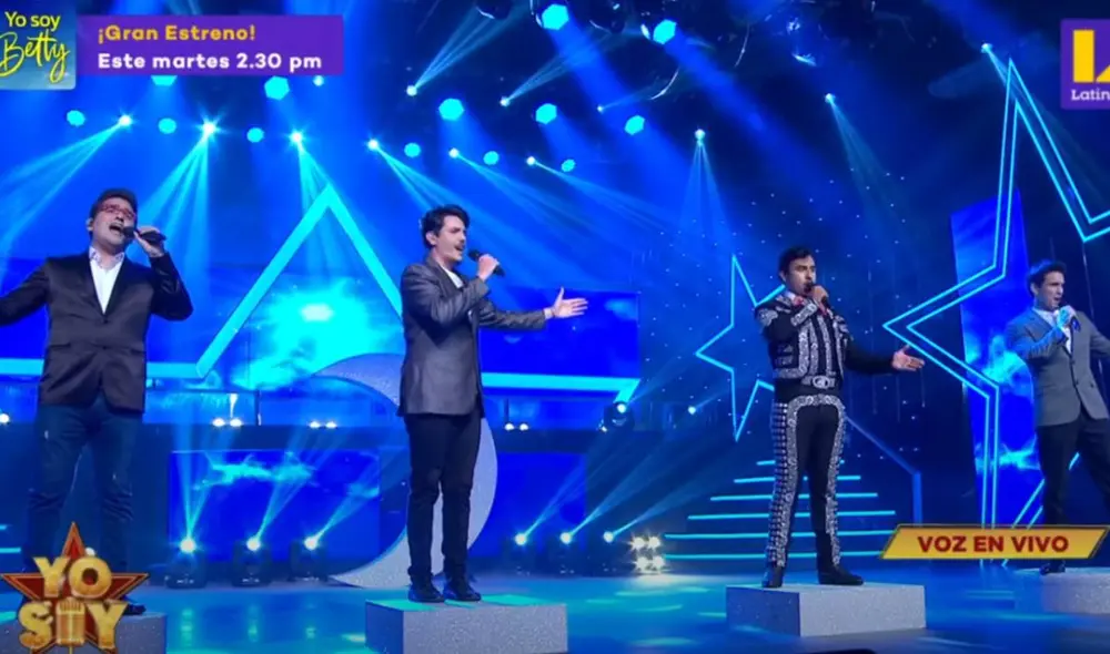 Imitador de Pedro Infante refuerza a Il Volo en presentación de Yo soy. Foto;¿: captura Latina Imitador de Pedro Infante refuerza a Il Volo en presentación de Yo soy. Foto;¿: captura Latina