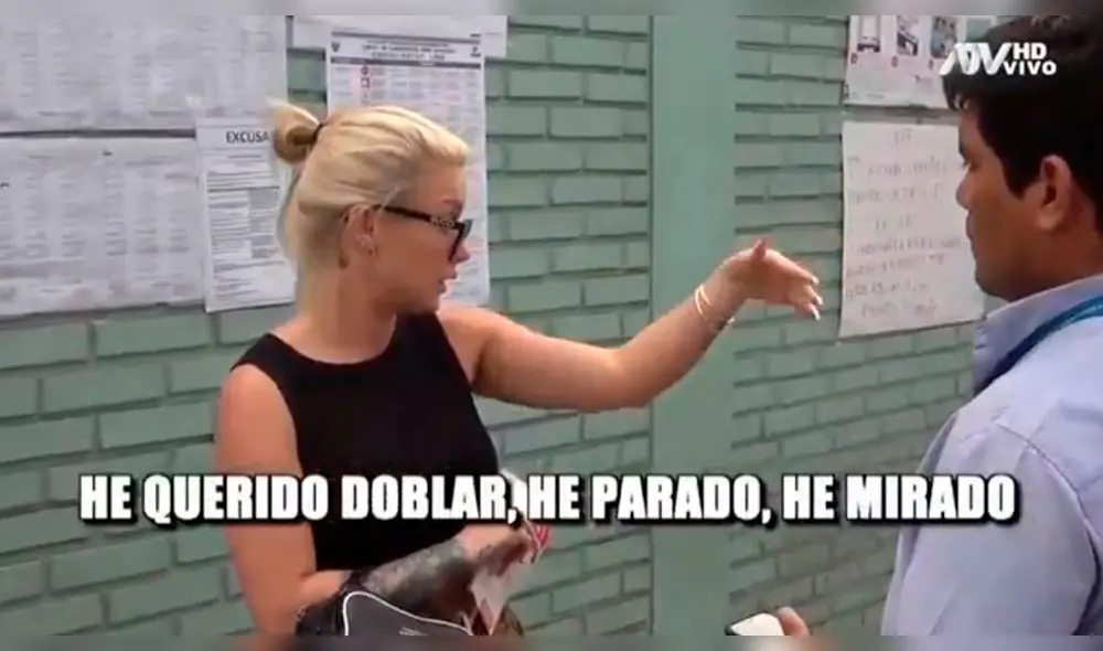 Las primeras reacciones de accidente de tránsito de Leslie Shaw. Foto: Captura