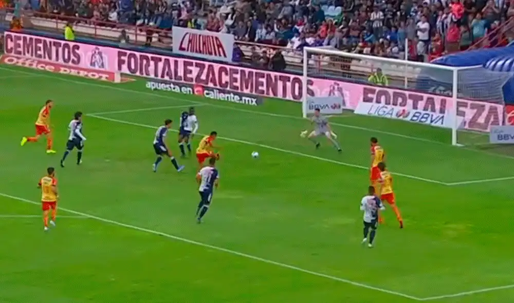 Edison Flores marcó su gol de la temporada en la Liga MX contra el Monterrey. | Foto: Fox Sports 2 Edison Flores marcó su gol de la temporada en la Liga MX contra el Monterrey. | Foto: Fox Sports 2