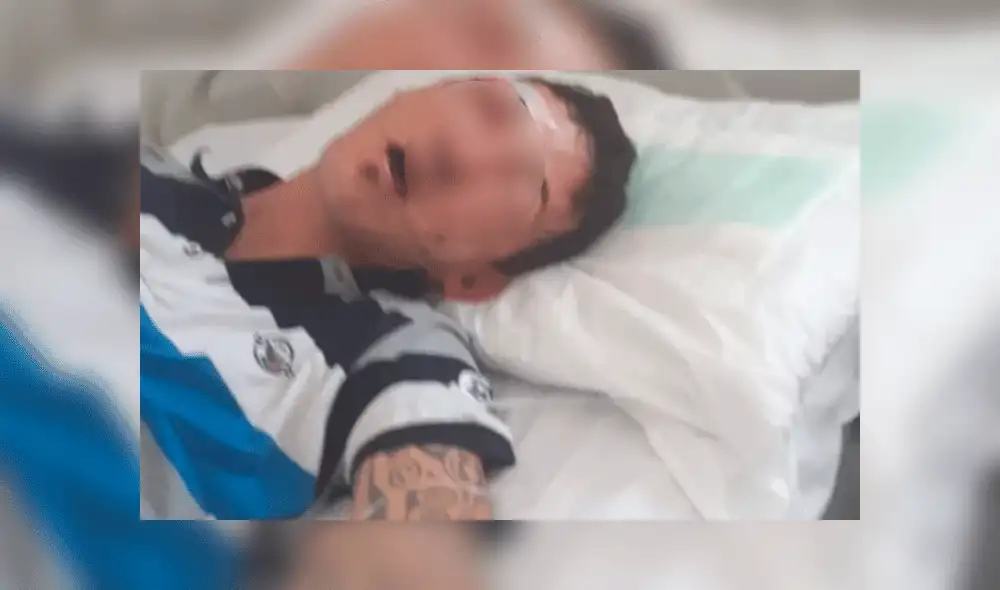 Facundo Sulkin fue internado tras recubir una golpiza por parte de los agentes. Foto: Clarín.