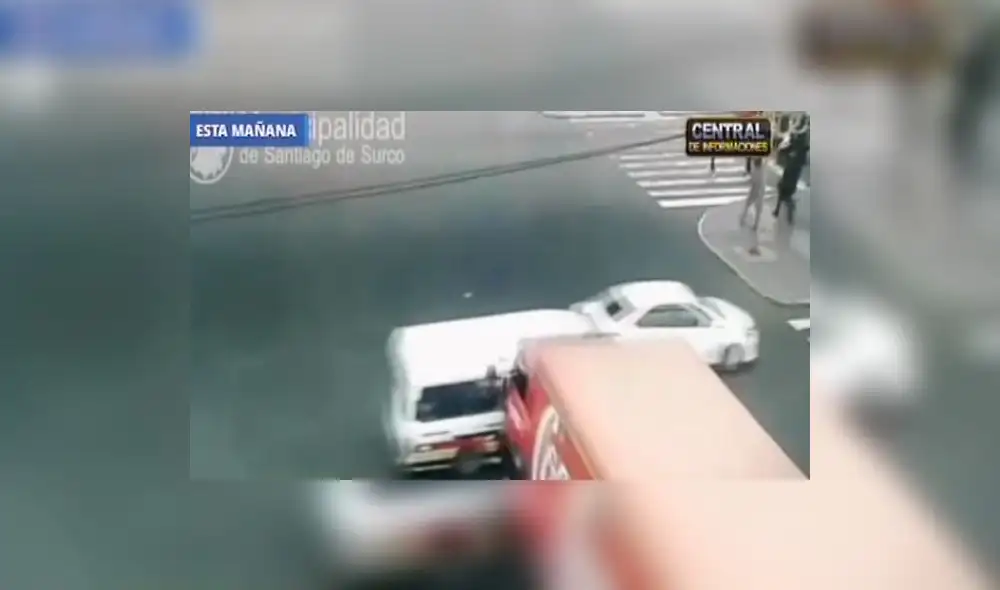 Surco: terrible choque entre combi y camión de gaseosas deja 12 heridos [VIDEO]