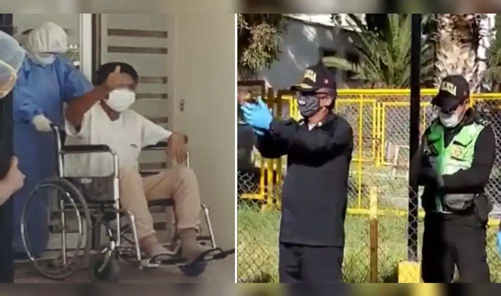 Suboficial salió del hospital y sus compañeros lo recibieron entre aplausos. Suboficial salió del hospital y sus compañeros lo recibieron entre aplausos.