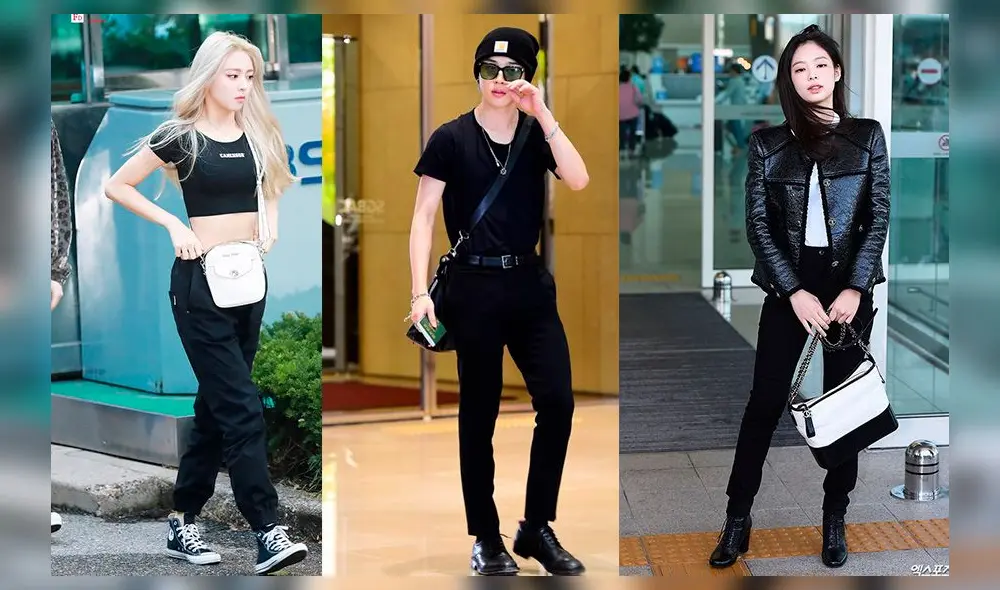 Yuna, Jimin y Jennier, algunos de los idols Kpop reconocidos como “airport fashion celebrity”  del 2019.