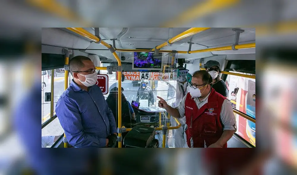 Diez empresas concesionarias del Sistema Integrado de Transportes de Arequipa, presentaron sus buses acondicionados con los implementos de bioseguridad recomendados. Diez empresas concesionarias del Sistema Integrado de Transportes de Arequipa, presentaron sus buses acondicionados con los implementos de bioseguridad recomendados.