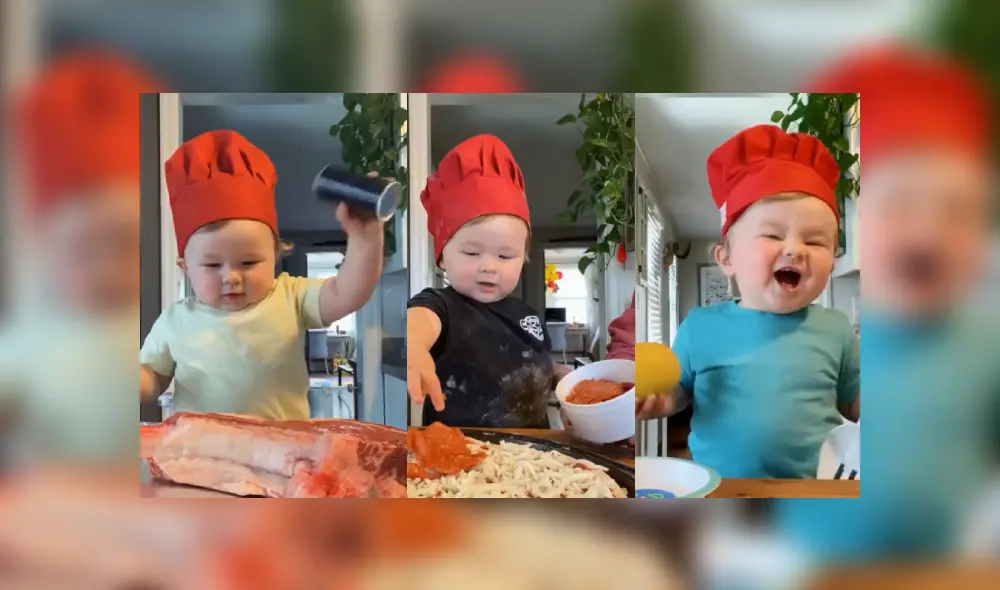 Desliza para ver más imágenes de este talentoso bebé que es viral en TikTok. Desliza para ver más imágenes de este talentoso bebé que es viral en TikTok.