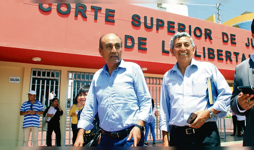 Largo proceso. El alcalde de Trujillo, Daniel Marcelo y su exgerente general, Edilberto Navarro, esperan salir bien librados en Lima. Largo proceso. El alcalde de Trujillo, Daniel Marcelo y su exgerente general, Edilberto Navarro, esperan salir bien librados en Lima.