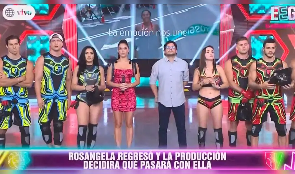 Rosángela Espinoza aseguró que regresó porque tiene un contrato que cumplir. Foto: Captura Rosángela Espinoza aseguró que regresó porque tiene un contrato que cumplir. Foto: Captura