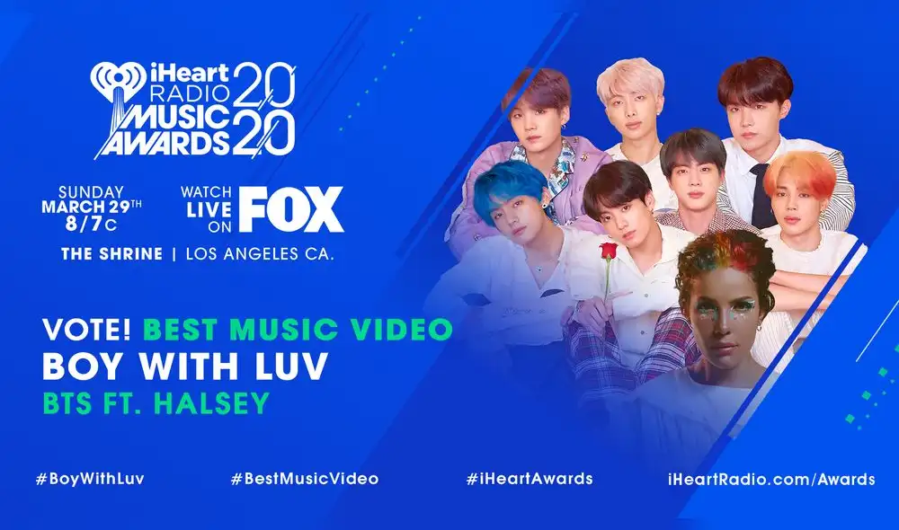 BTS es nominado nuevamente a los iHeartRadio Music Awards 2020