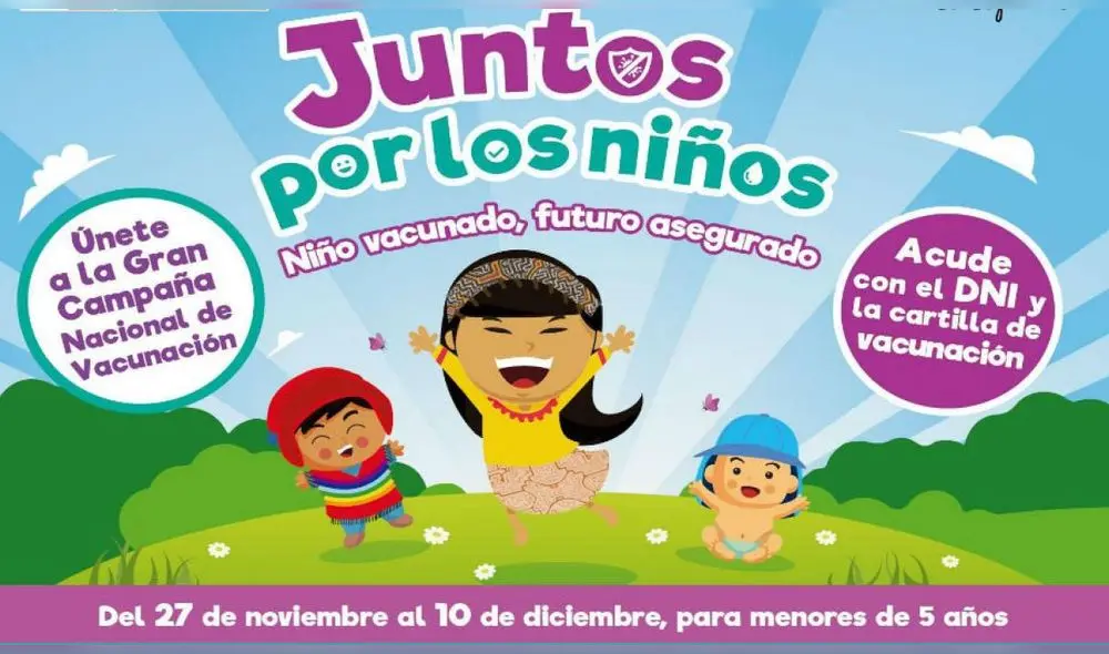 Campaña de Vacunación para proteger a niños