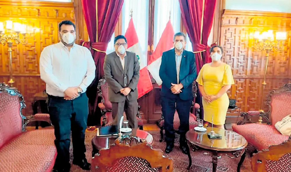 Coordinación. Zeballos ya tuvo una primera reunión con la Mesa Directiva del Congreso. Foto: Congreso Coordinación. Zeballos ya tuvo una primera reunión con la Mesa Directiva del Congreso. Foto: Congreso