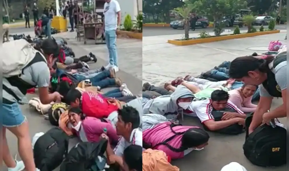 PNP le gritó a mujer que reclamaba por sus pertenencias. Foto: Difusión