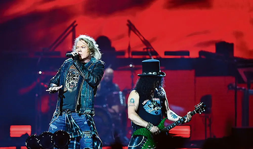 Guns N' Roses abrió el concierto con It's So Easy Guns N' Roses abrió el concierto con It's So Easy