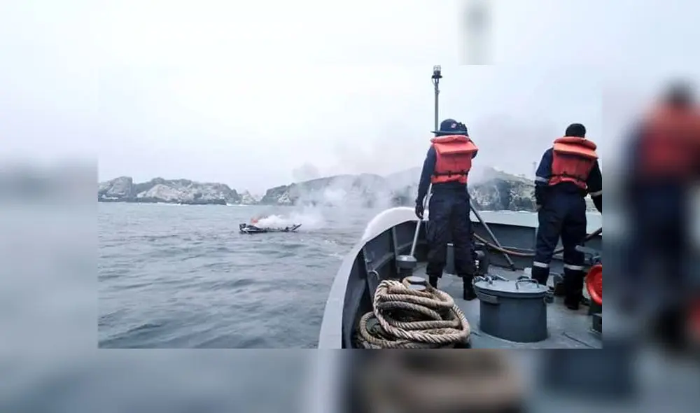 Se registra incendio de un yate en balneario Santa María [VIDEO]