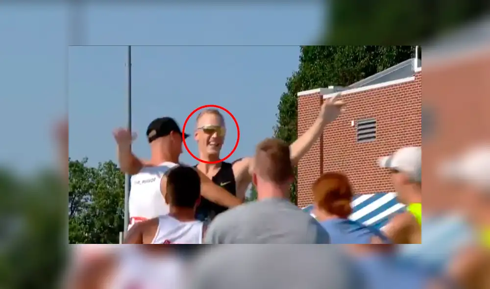 Atleta bate récord en deporte de salto y adversarios lo felicitan por su logro [VIDEO]