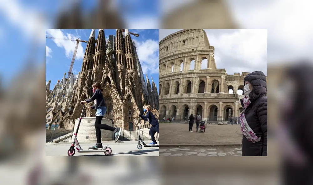 Los casos de contagio de COVID-19 es diferente en cada país. Foto: EFE/composición