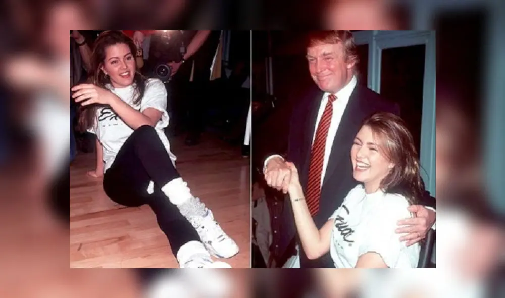 Trump y Machado en 1996. Trump y Machado en 1996.