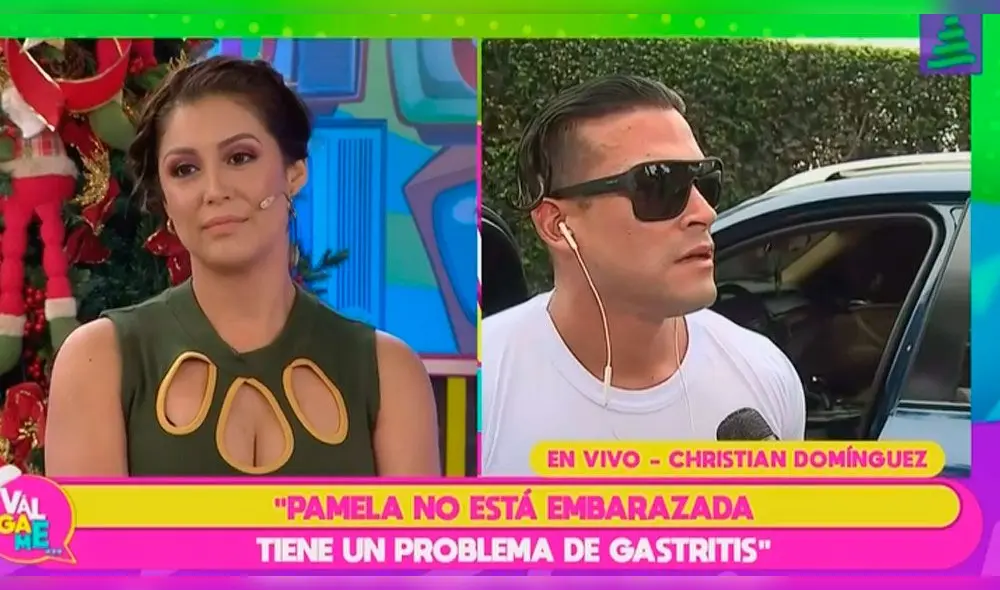 Karla Tarazona encara a Christian Domínguez en "Válgame"