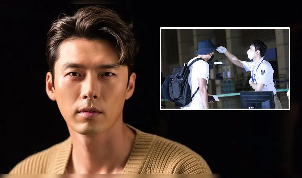 Hyun Bin salió en un vuelo de la madrugada del 13 de julio. Foto: composición/News1