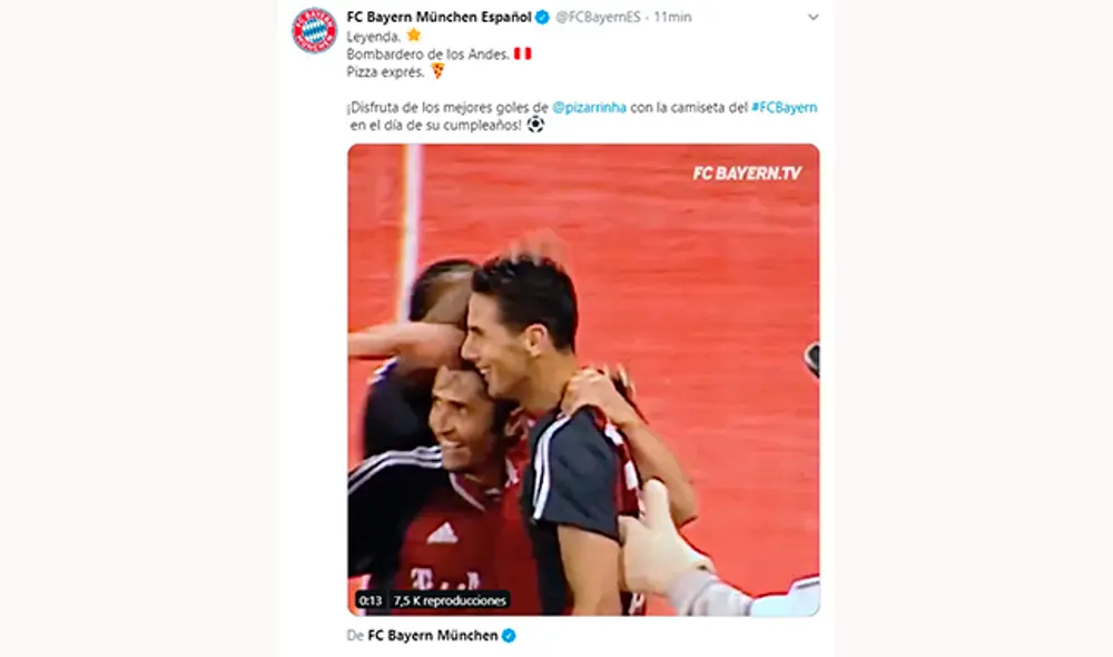 Claudio Pizarro: Bayern Múnich, Alianza Lima y Werder Bremen saludan al peruano.