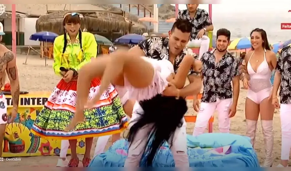 Christian Domínguez hace caer a Pamela Franco en América de televisión