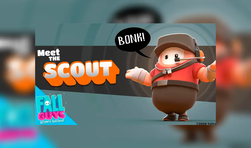 Cómo conseguir la skin legendaria de Scout de Team Fortress 2 en Fall Guys. Foto: Fall Guys.