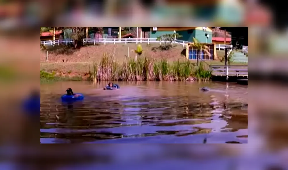 Desliza hacia la izquierda para ver la broma pesada que realizó un anciano al colocar la cabeza de un falso cocodrilo dentro del lago. El video es viral en YouTube.